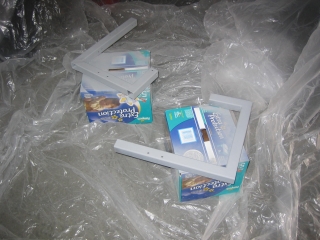 Vertical supports primed